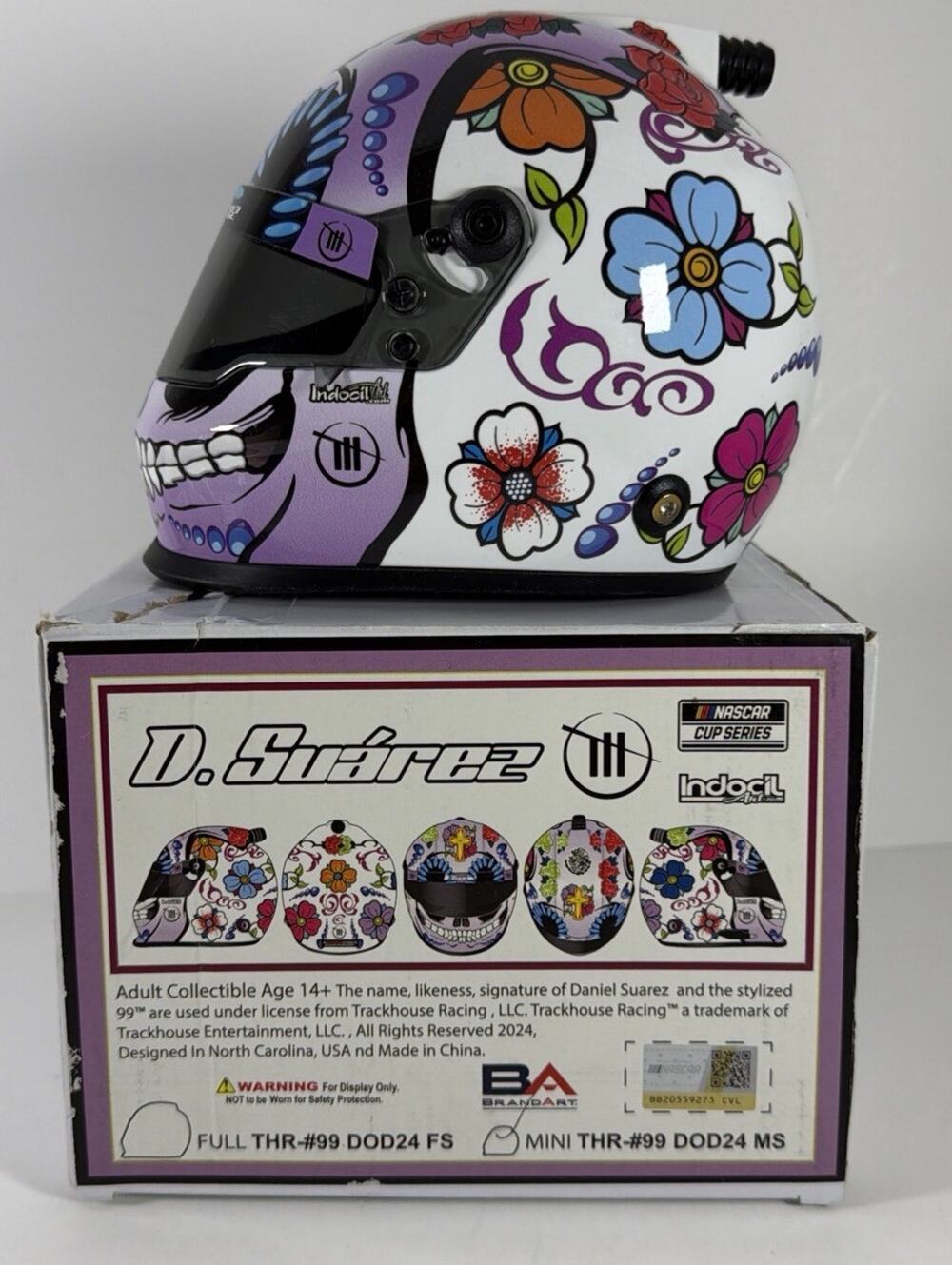 Daniel Suarez #99 2024 Indocil Art Mini Helmet Brand Art